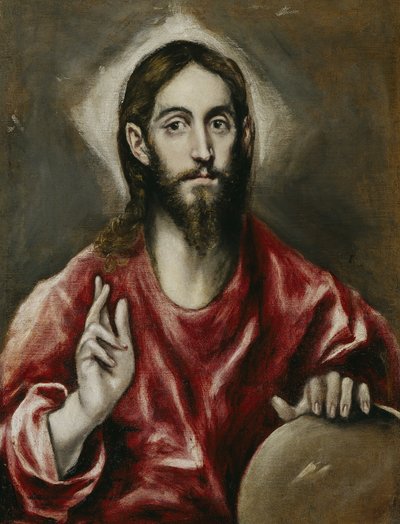 Salvator Mundi, 1608-1614 da El Greco