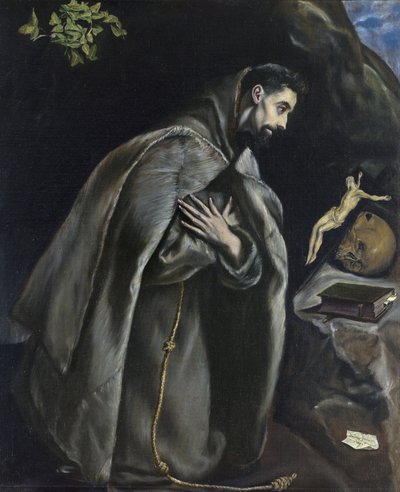 San Francesco in preghiera davanti al Crocifisso da El Greco