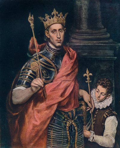 San Luigi Re di Francia con un paggio, c1590 da El Greco