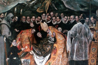 La sepoltura del Conte Orgaz (dettaglio), 1586-1588 da El Greco