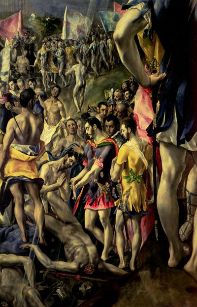 Il martirio di San Maurizio, 1580-83 (dettaglio) da El Greco