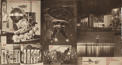 URSS. Catalogo del padiglione sovietico alla Mostra Internazionale della Stampa, Colonia da Eliezer Markowich Lissitzky