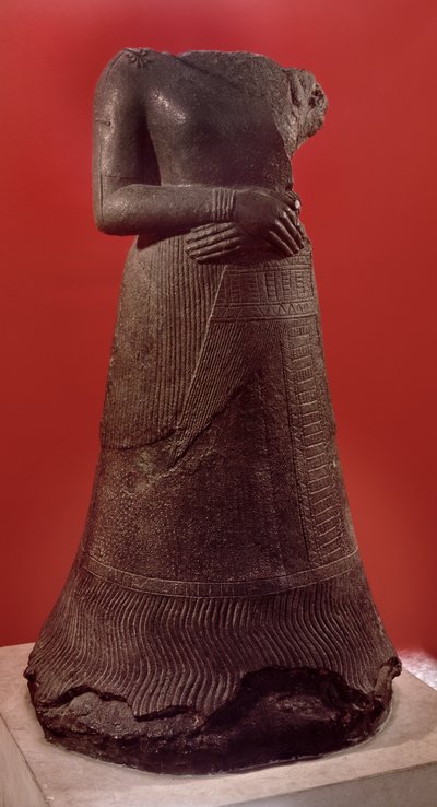 Statua di Napirasu, moglie del re elamita Untash-Napirisha, c.1340-1300 a.C. da Elamite