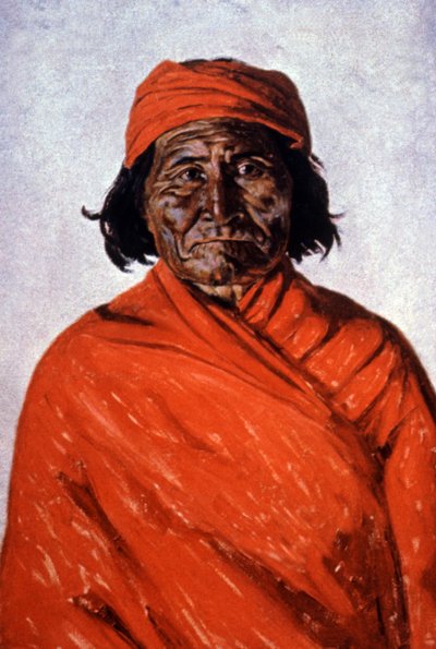Geronimo, c.1900 (illustrazione) da Elbridge Ayer Burbank