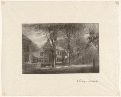 Senza titolo [Casa in una strada alberata] da Elbridge Kingsley