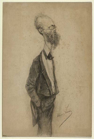 Caricatura del pittore Willem Johannes Oppenoorth da Elchanon Verveer