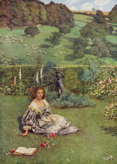 Una rosa bella come mai vista al Nord cresceva in un piccolo giardino tutta sola da Eleanor Fortescue Brickdale