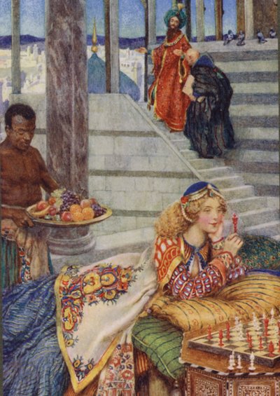 Illustrazione per Idylls Of The King di Alfred Lord Tennyson da Eleanor Fortescue Brickdale