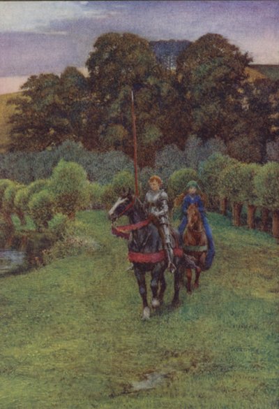 Illustrazione per Idylls Of The King di Alfred Lord Tennyson da Eleanor Fortescue Brickdale