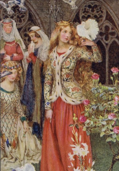 Illustrazione per Idylls Of The King di Alfred Lord Tennyson da Eleanor Fortescue Brickdale