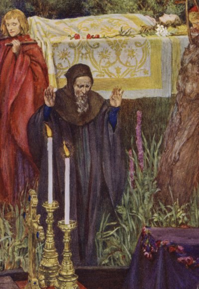 Illustrazione per Idylls Of The King di Alfred Lord Tennyson da Eleanor Fortescue Brickdale