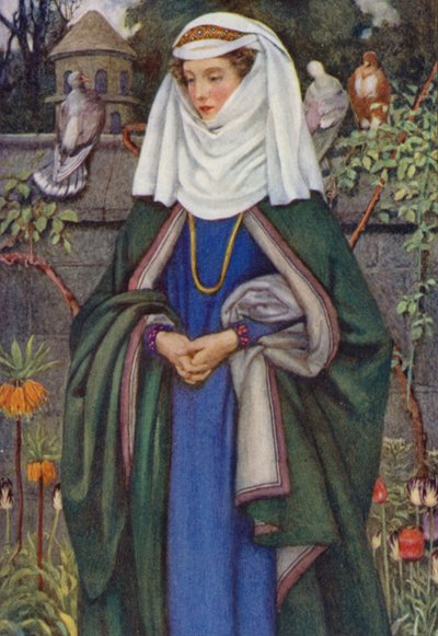 Illustrazione per Idilli del re di Alfred Lord Tennyson da Eleanor Fortescue Brickdale