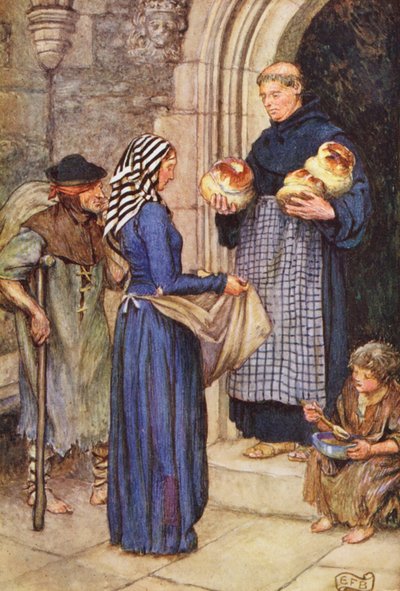 Illustrazione per La Raccolta di Fratello Hilarius di Michael Fairless da Eleanor Fortescue Brickdale