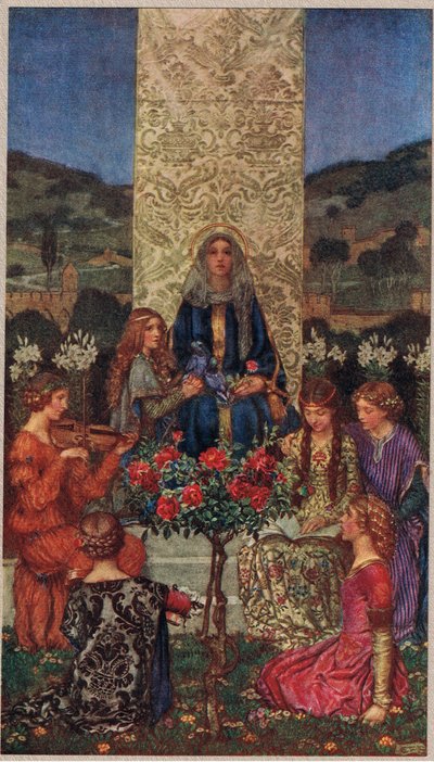 Nostra Signora canta Magnificat, illustrazione da 