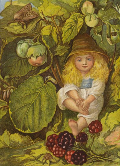 Il boschetto di noccioli (litografia a colori) da Eleanor Fortescue Brickdale