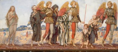 Angeli che guidano i poveri da Eleanor Fortescue Brickdale