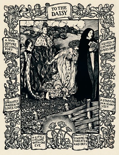 Illustrazione alla poesia di Wordsworth Alla Margherita, n. 2, 1923 da Eleanor Fortescue Brickdale