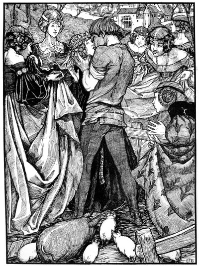 La principessa e il guardiano di porci da Eleanor Fortescue Brickdale