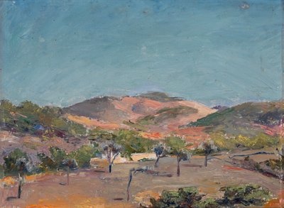 Collina con alberi, n.d. da Eleanor Harris