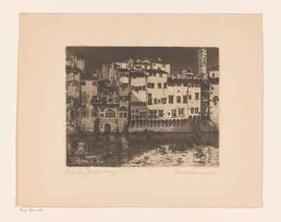 Borgo San Jacopo (Firenze) da Elena Wissmann (signed by artist)