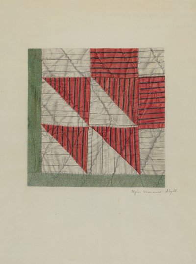 Trapunta patchwork da Elgin Moncure Styll