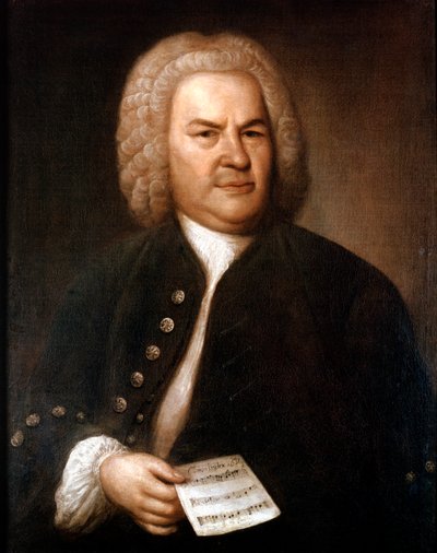 Johann Sebastian Bach 1685-1750, compositore e organista tedesco, 1746 da Elias Gottleib Haussmann