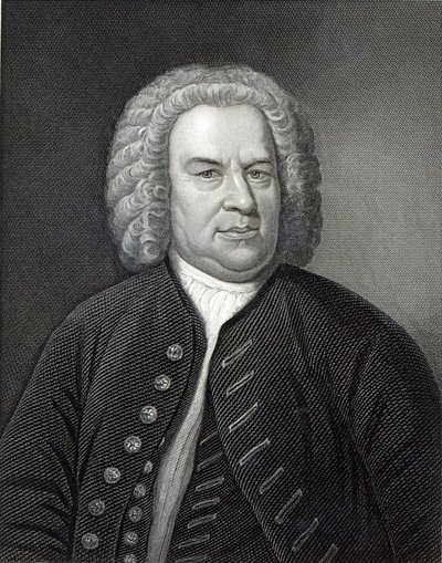 Ritratto di Johann Sebastian Bach, compositore tedesco da Elias Gottleib Haussmann