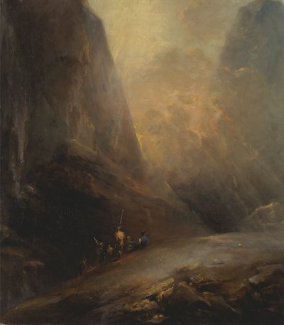 Paesaggio montano con banditi da Elias Martin