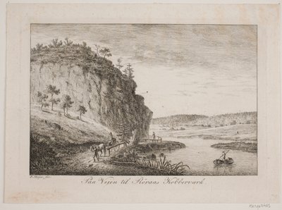 Sulla strada per la miniera di rame di Røros da Elias Meyer