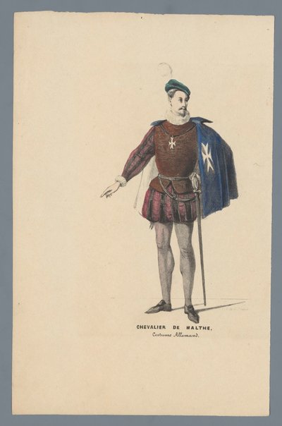 Cavaliere di Malta, costume tedesco da Elias Spanier