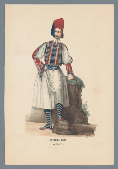 Costume greco. 19° secolo da Elias Spanier