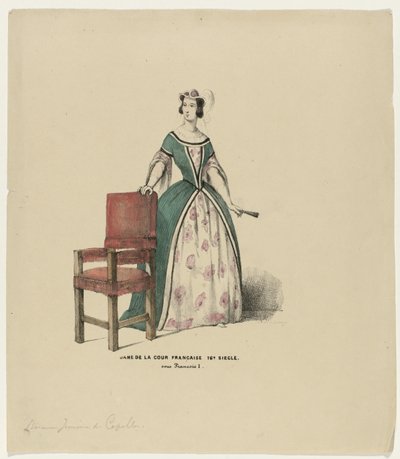 Dama della corte francese XVI secolo, sotto Francesco I da Elias Spanier