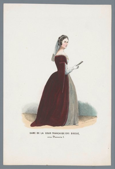 Dama della corte francese XVI secolo, sotto Francesco I da Elias Spanier