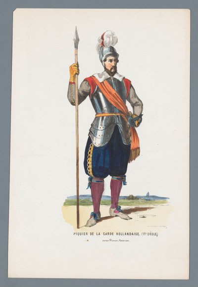 Picchiere della Guardia Olandese (17° secolo) sotto il Principe Maurizio da Elias Spanier