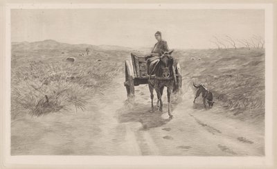 Paesaggio con carro trainato da cavalli da Elias Stark
