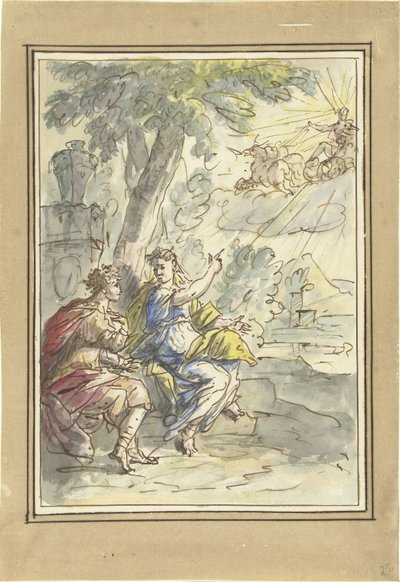 Climene racconta a suo figlio Faetonte di suo padre Apollo da Elias van Nijmegen