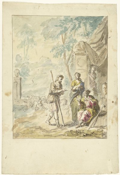 Giacobbe si lamenta con Labano da Elias van Nijmegen