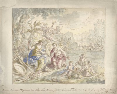 Progetto per una decorazione murale con allegoria della Terra da Elias van Nijmegen