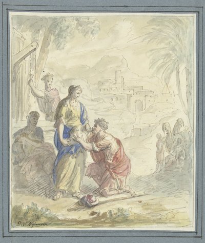 Rebecca ed Eliezer al pozzo da Elias van Nijmegen