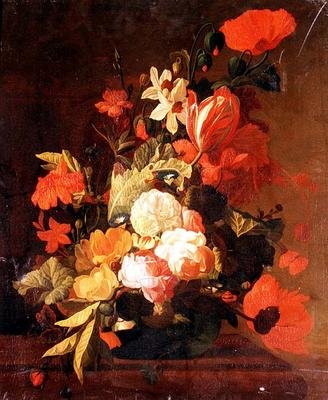 Rose, tulipani, convolvoli ecc. da Elias van den (follower of) Broeck
