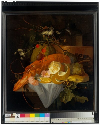 Natura morta con aragosta da Elias van den Broeck