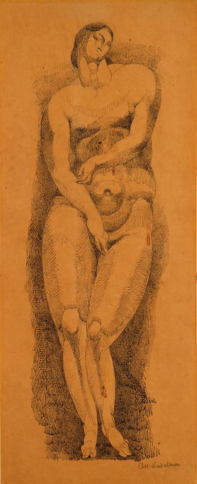 Nudo femminile in piedi da Elie Nadelman