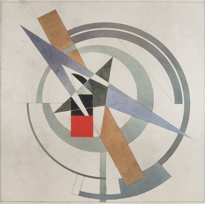 Cuneo con quadrato rosso da Eliezer Markowich Lissitzky