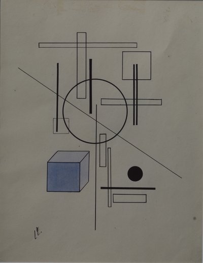 Composizione, 1920 da Eliezer Markowich Lissitzky