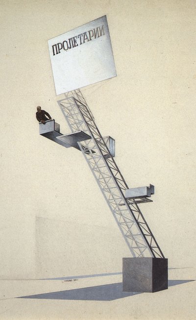 Tribuna di Lenin da Eliezer Markowich Lissitzky