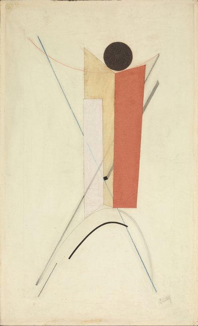 Proun 43 Variante, c.1922 da Eliezer Markowich Lissitzky