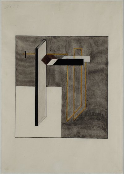 Proun 4B da Eliezer Markowich Lissitzky