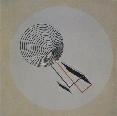 Proun 93. Spirale fluttuante da Eliezer Markowich Lissitzky