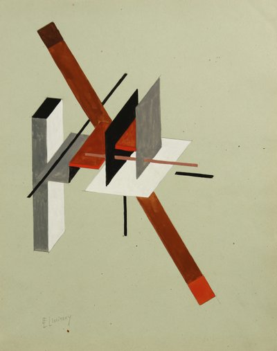 Proun, ca 1923 da Eliezer Markowich Lissitzky