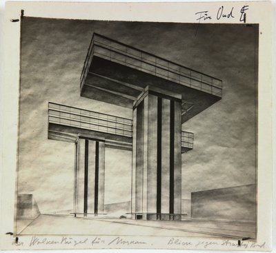 Grattacielo Wolkenbügel su Strastnoy Boulevard a Mosca, 1925 da Eliezer Markowich Lissitzky